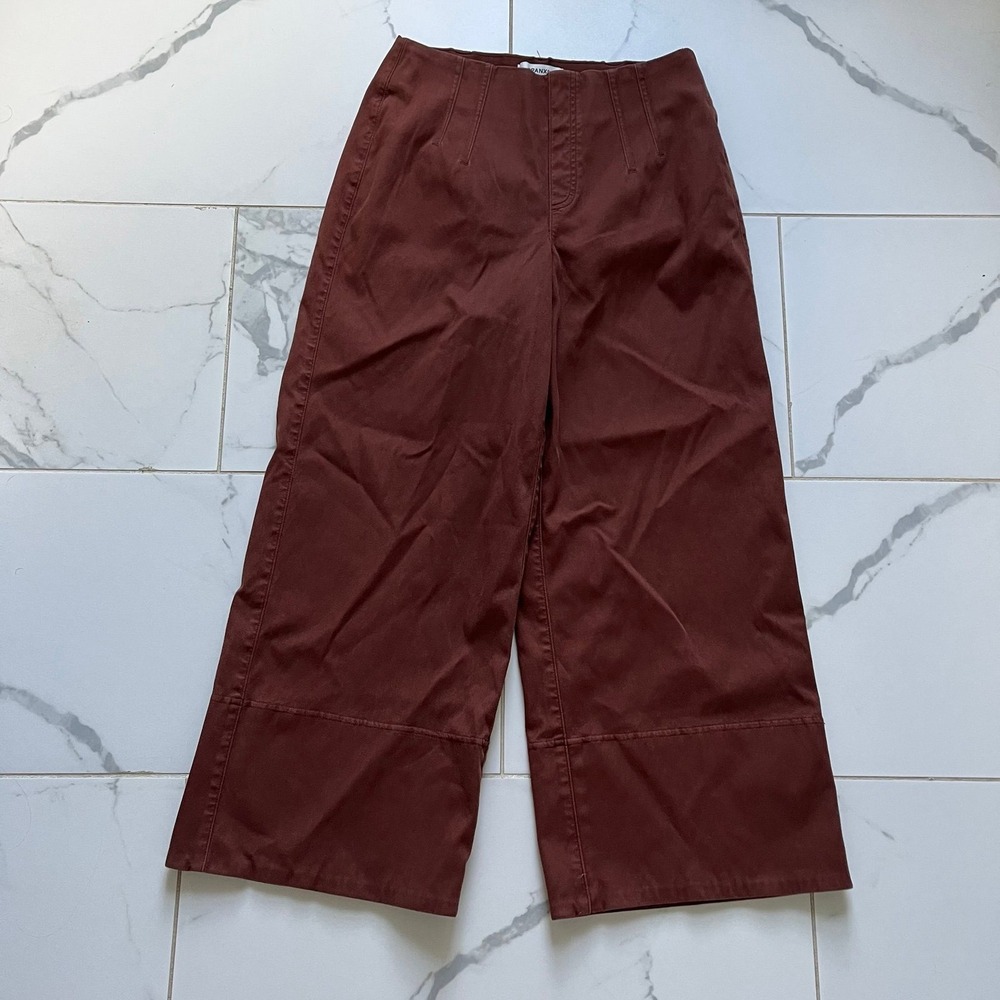SPANX supersmooth stretch twill pant brown sz medium